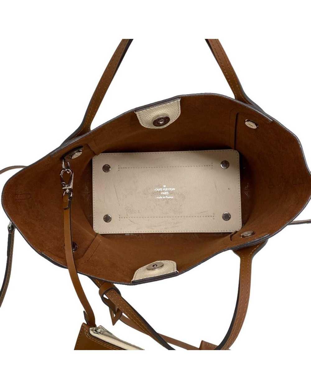 Louis Vuitton Elegant Beige Leather 2-Way Bag wit… - image 9