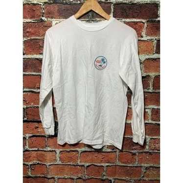 VANS Mens Small Classic Fit Long Sleeve Shirt Whi… - image 1