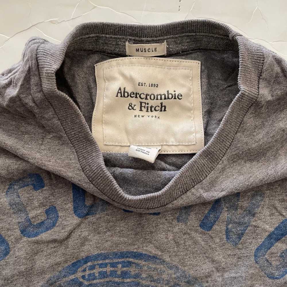 Abercrombie and Fitch Grey Vintage End Zone Graph… - image 2