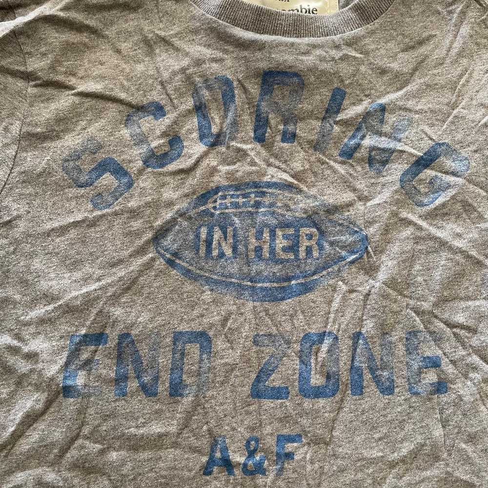 Abercrombie and Fitch Grey Vintage End Zone Graph… - image 3