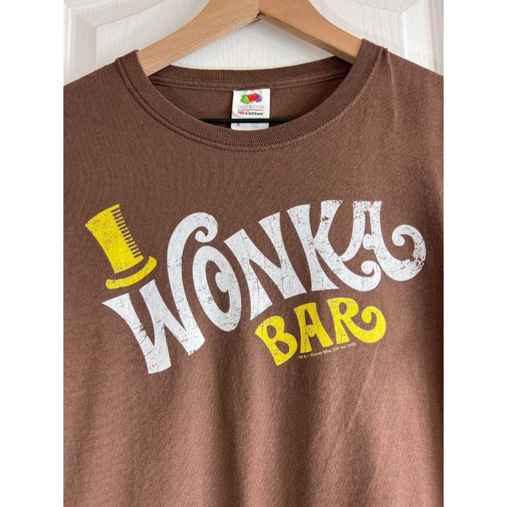 Willy Wonka Wonka Bar Long Sleeve T Shirt Brown 1… - image 2