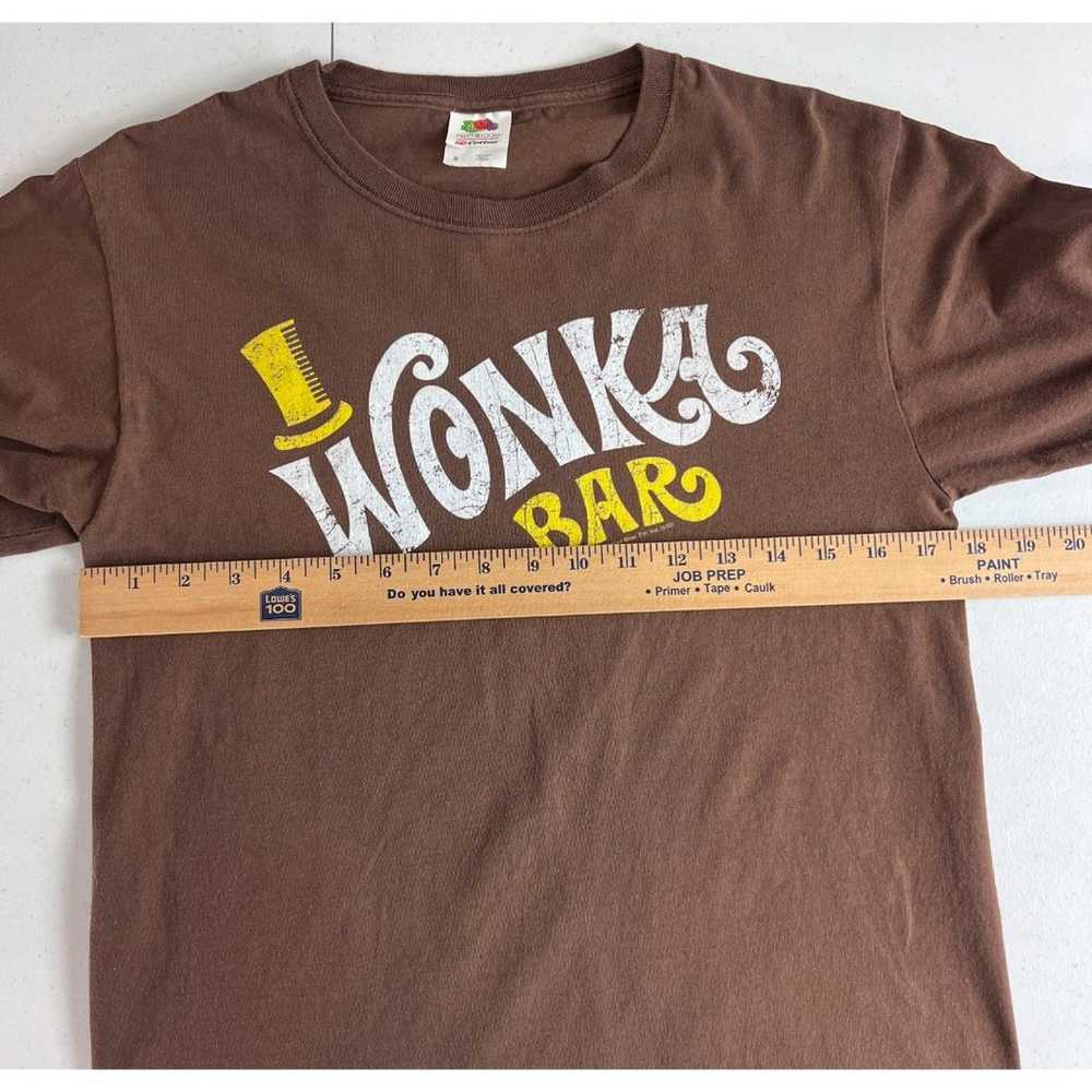 Willy Wonka Wonka Bar Long Sleeve T Shirt Brown 1… - image 6
