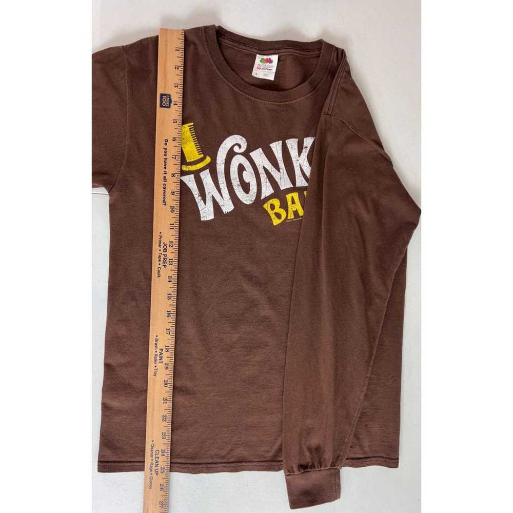 Willy Wonka Wonka Bar Long Sleeve T Shirt Brown 1… - image 7