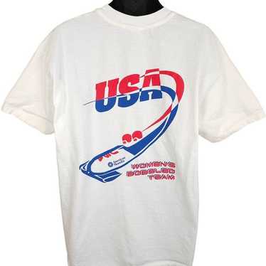 Vintage Vintage USA Womens Bobsled Team T Shirt Me