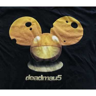 Deadmau5 Cheese Head T-Shirt, Black, Size Large - image 1