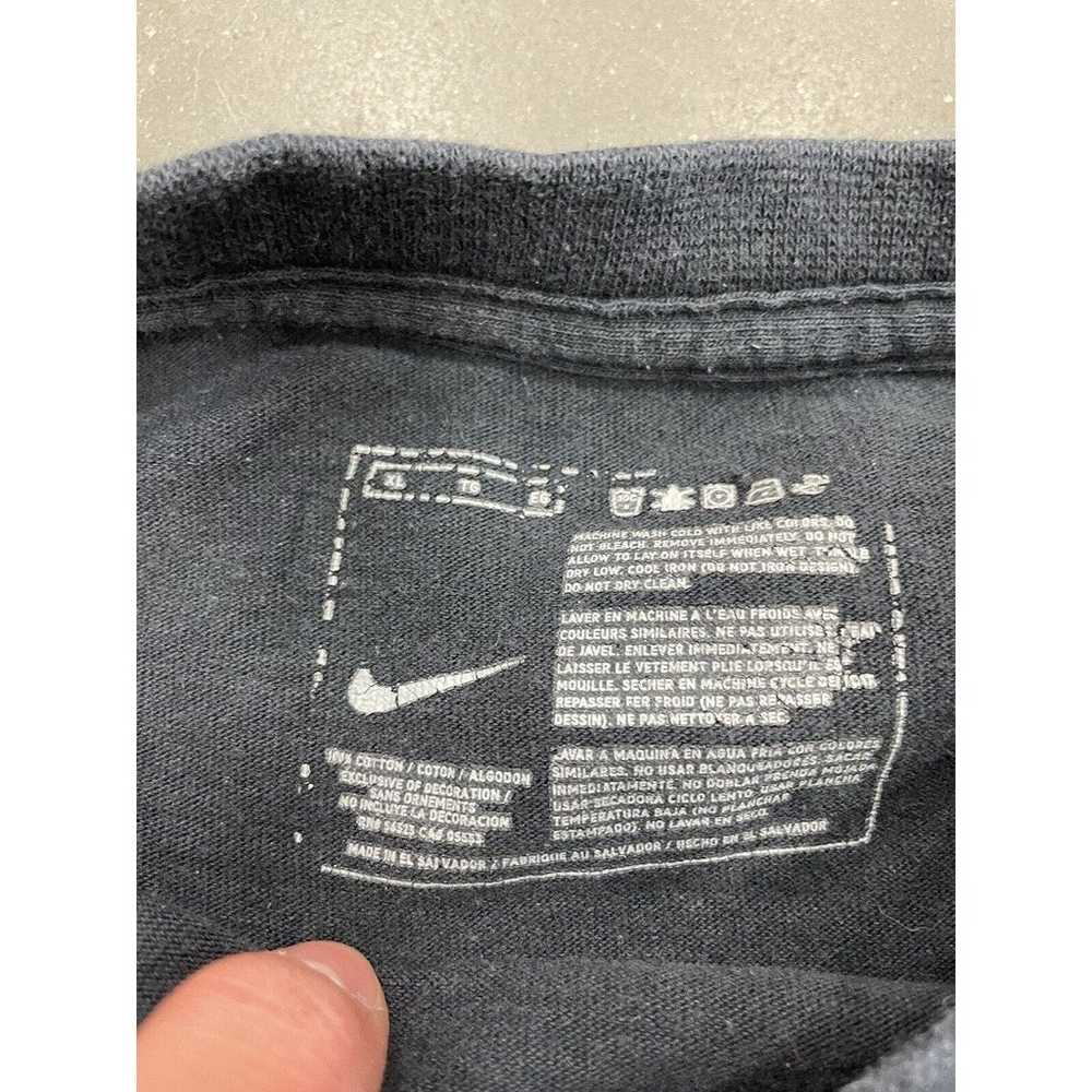 Vintage Nike Mini Swoosh T Shirt Mens XL Black Es… - image 3