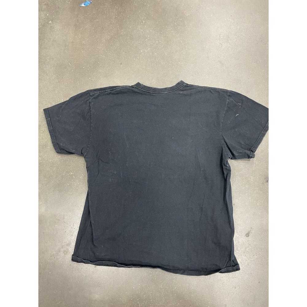 Vintage Nike Mini Swoosh T Shirt Mens XL Black Es… - image 4