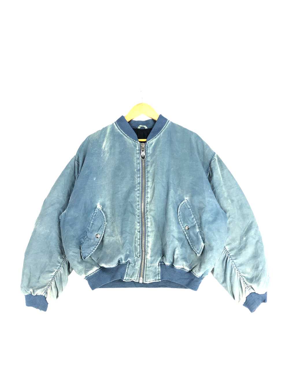 Vintage - Vtg Distressed Flight Jacket Bomber Jac… - image 1