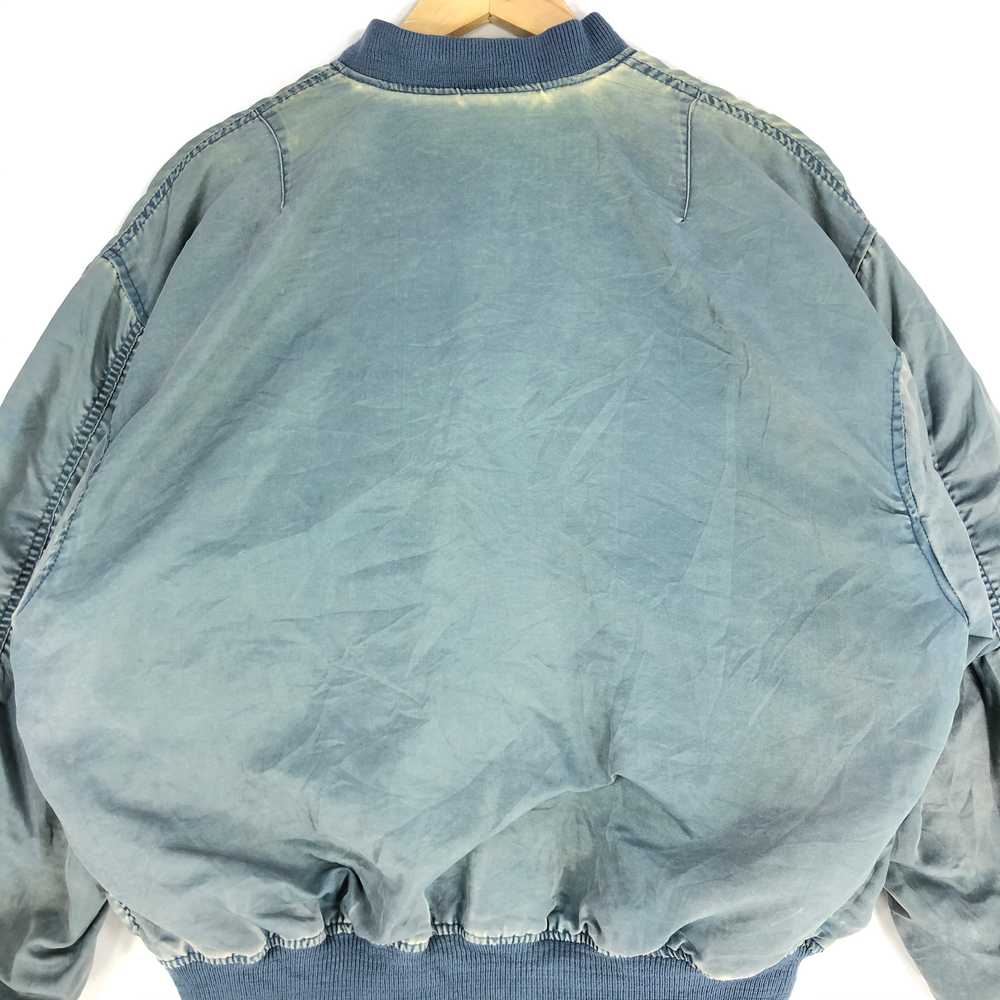 Vintage - Vtg Distressed Flight Jacket Bomber Jac… - image 6