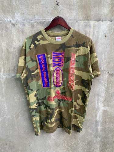 Supreme FW21 Woodland Camo Multi Logo Tee - image 1