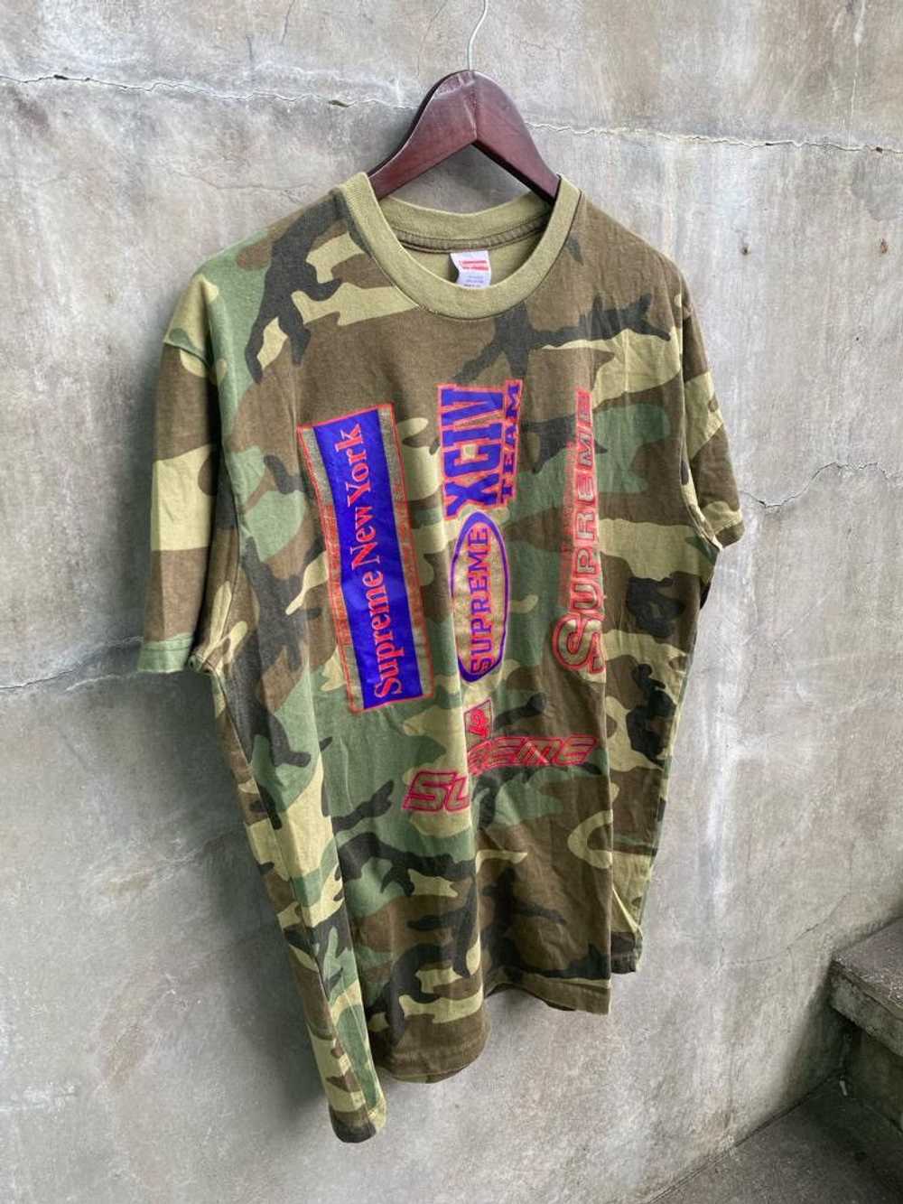 Supreme FW21 Woodland Camo Multi Logo Tee - image 3