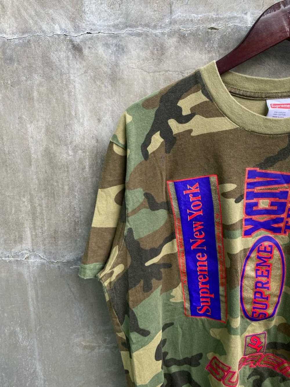 Supreme FW21 Woodland Camo Multi Logo Tee - image 5