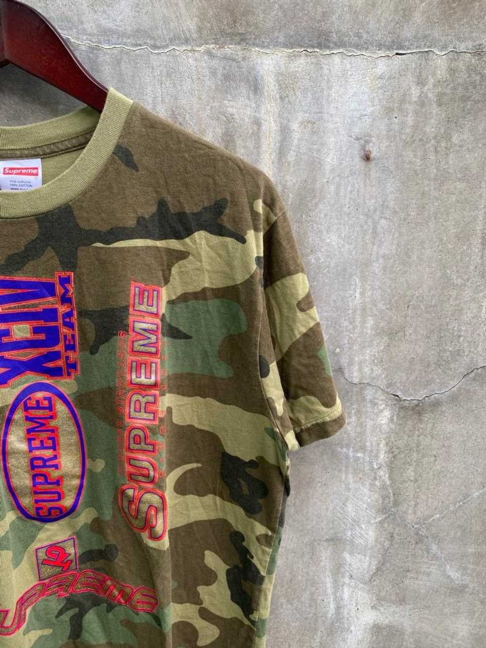 Supreme FW21 Woodland Camo Multi Logo Tee - image 6