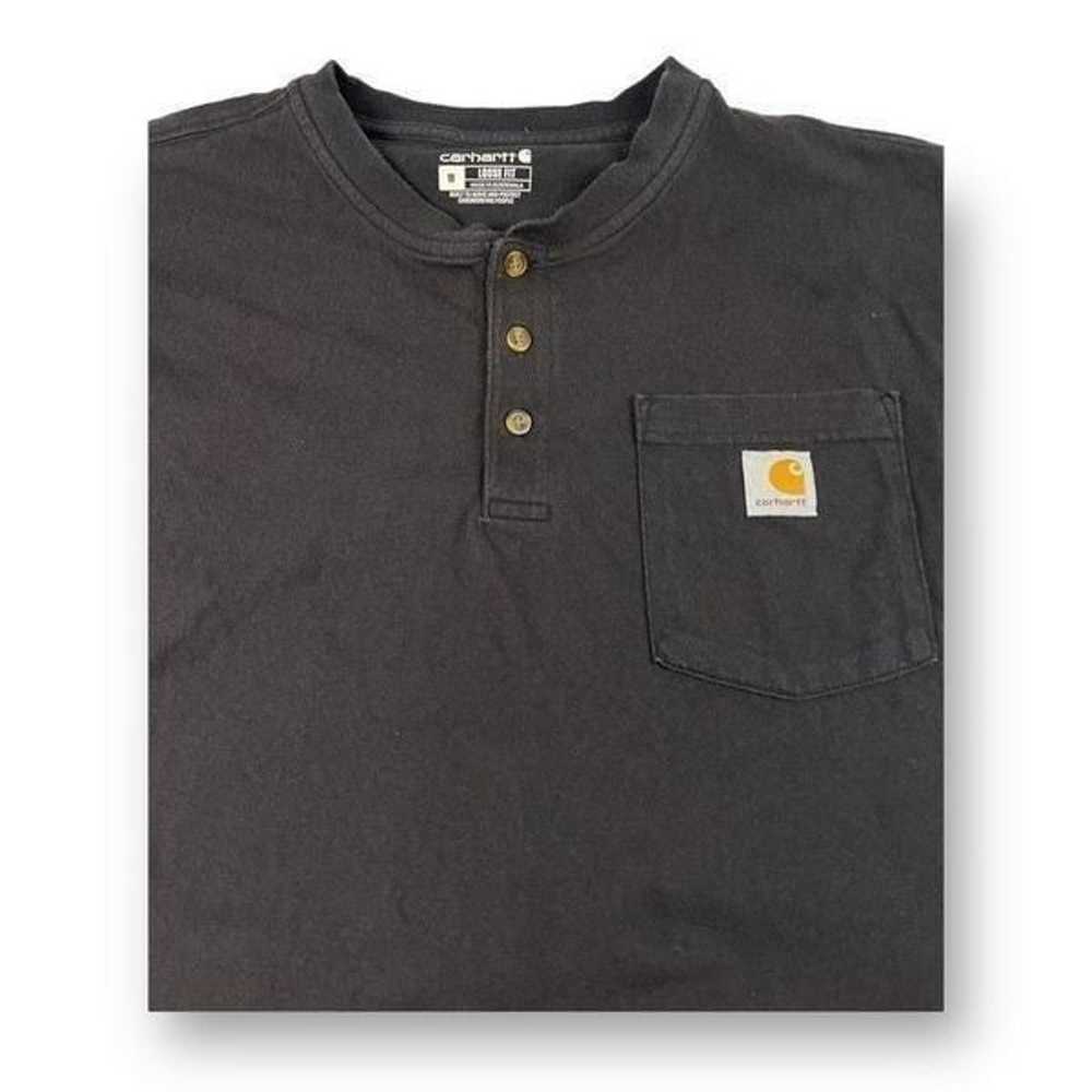Carhartt Loose Fit Button Front T Shirt Size Medi… - image 5