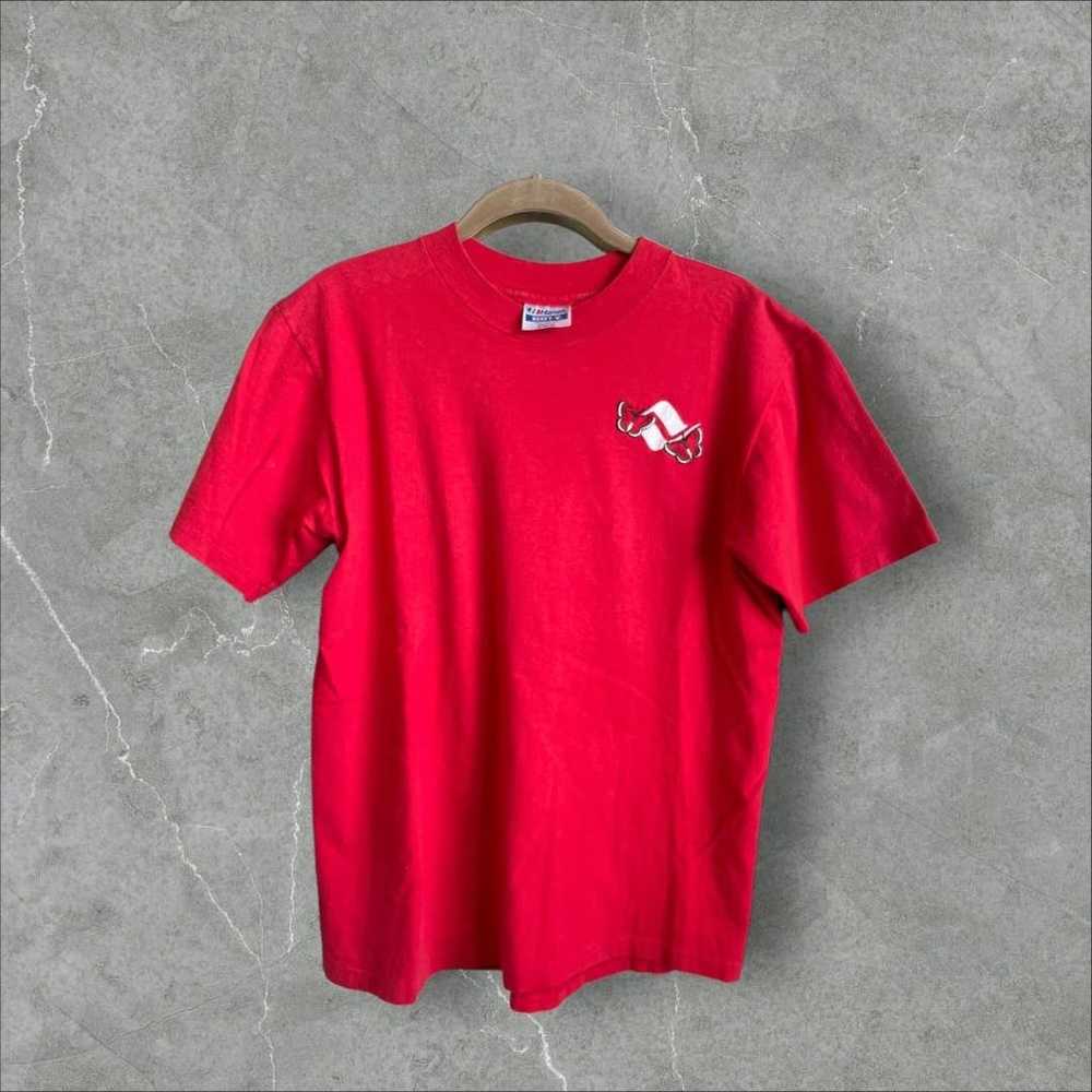 Vintage Butterfly XS Red  Single Stitch T-Shirt - image 1