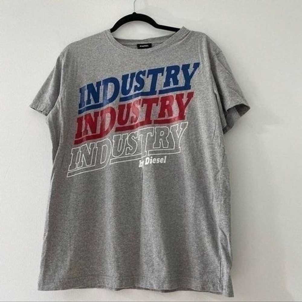 INDUSTRY by Diesel Grey GRAPHIC T-shirt size Large - image 3
