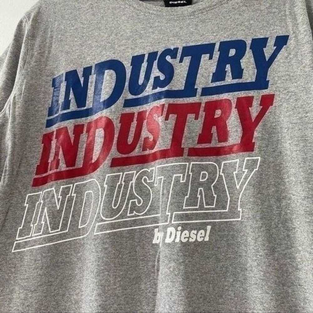 INDUSTRY by Diesel Grey GRAPHIC T-shirt size Large - image 4