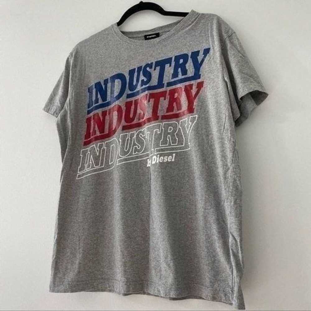 INDUSTRY by Diesel Grey GRAPHIC T-shirt size Large - image 5