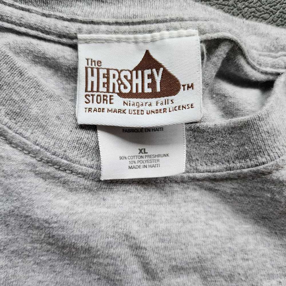 Y2K Hershey's Chocolate Grey Shirt XL - image 5