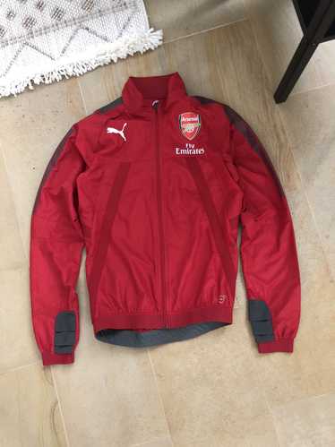 [超レア]　Puma Arsenal トラックレッドジャケット 2017-18 Arsenal Puma Track Jacket (S)
