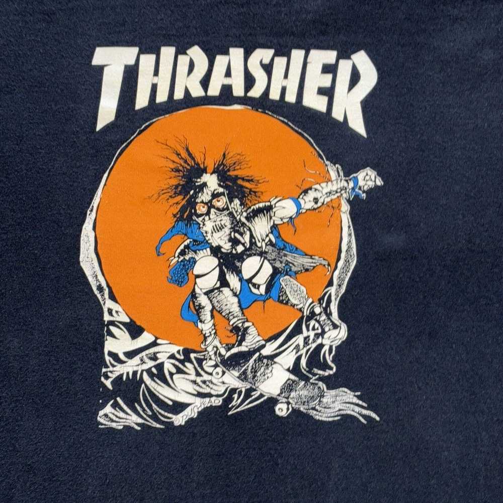 Vintage Thrasher Pushead Skate Skatebord T Shirt … - image 2