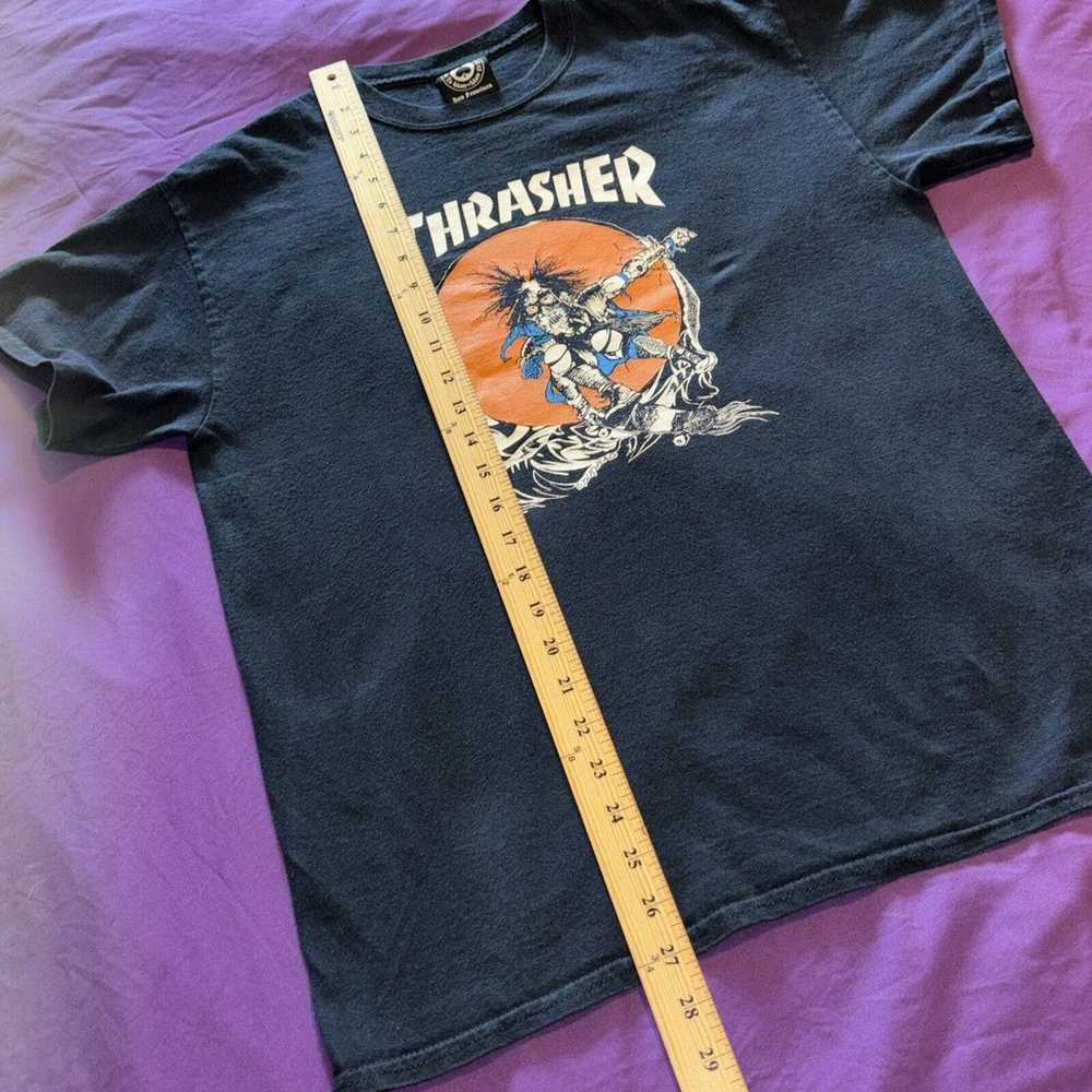 Vintage Thrasher Pushead Skate Skatebord T Shirt … - image 5