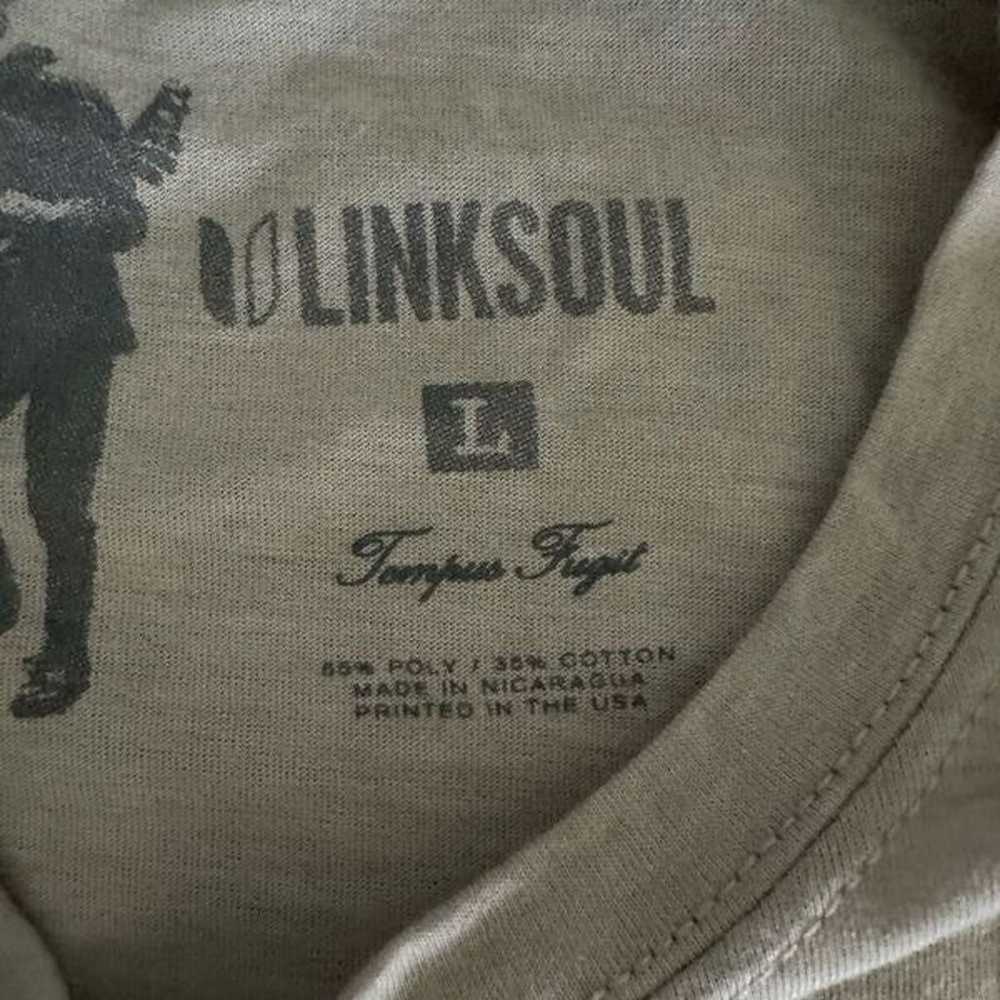 NWOT LinkSoul Unisex Gray Tee Shirt Make Par Not … - image 3