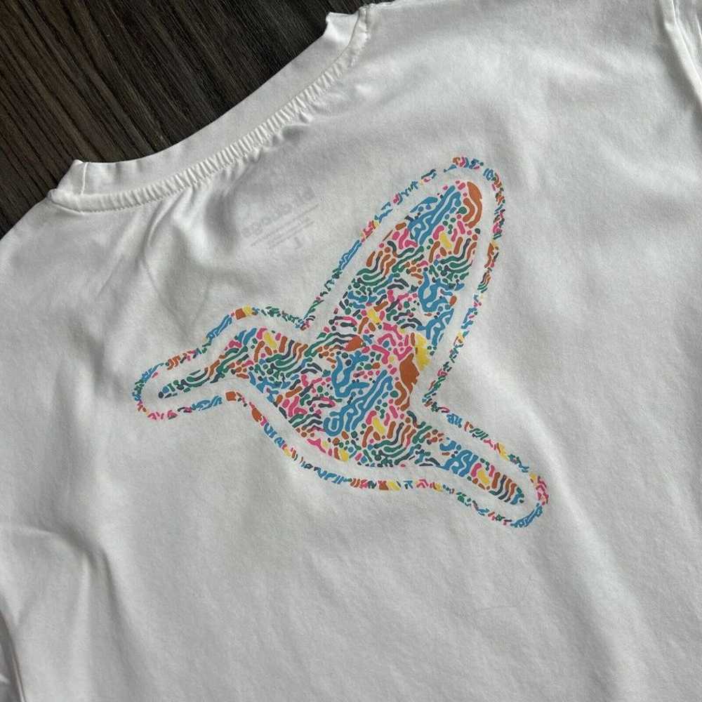 Birddogs White T-Shirt Logo Splattered Paint Humm… - image 1