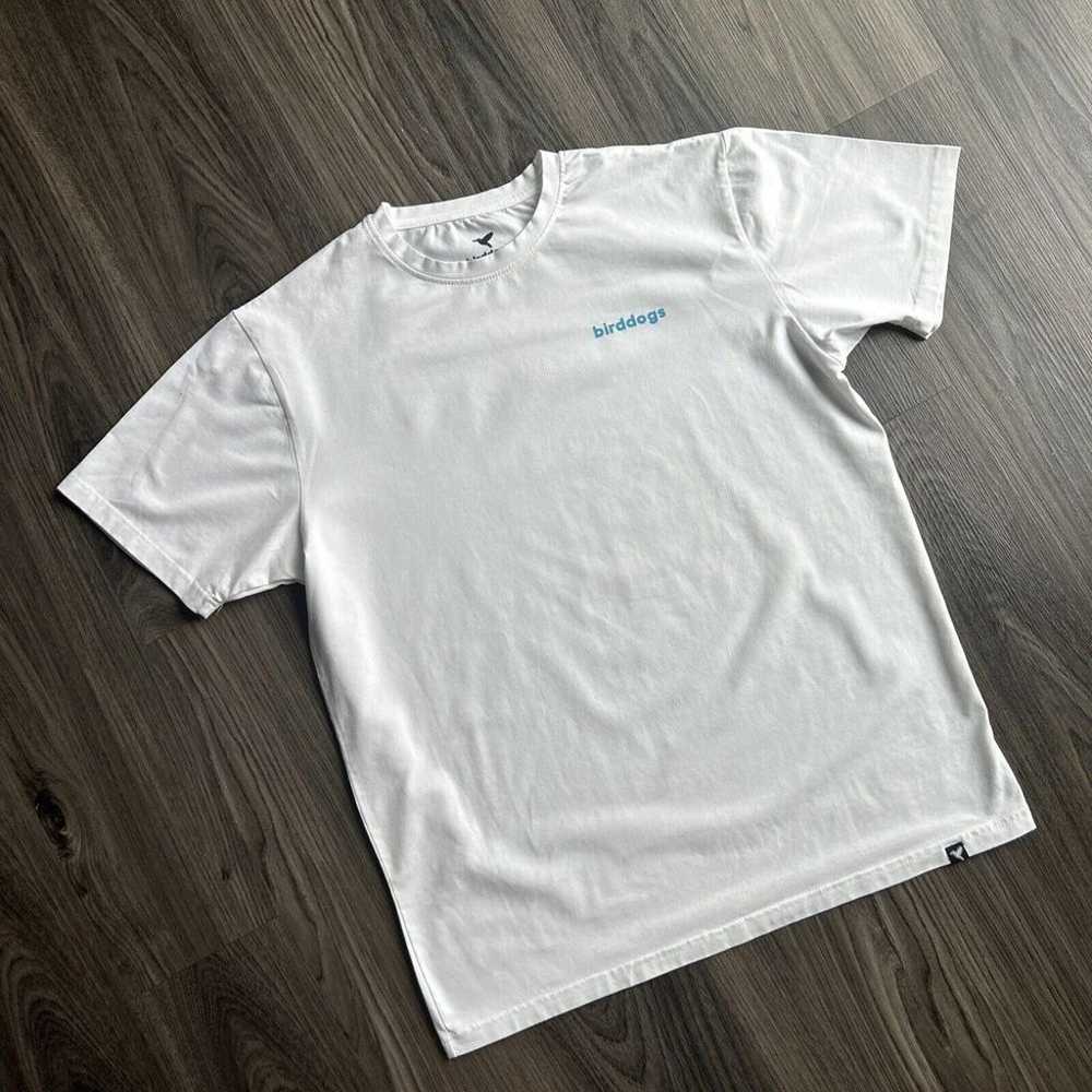 Birddogs White T-Shirt Logo Splattered Paint Humm… - image 4