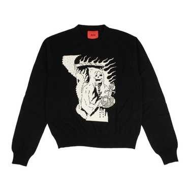 424 On Fairfax Black Grim Reaper Sweater Size L - image 1