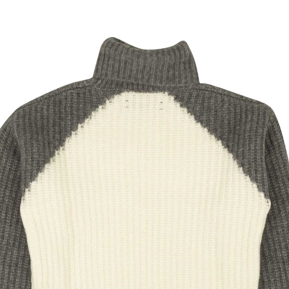 Amiri Ivory And Grey Cashmere Color Blocked Turtl… - image 4