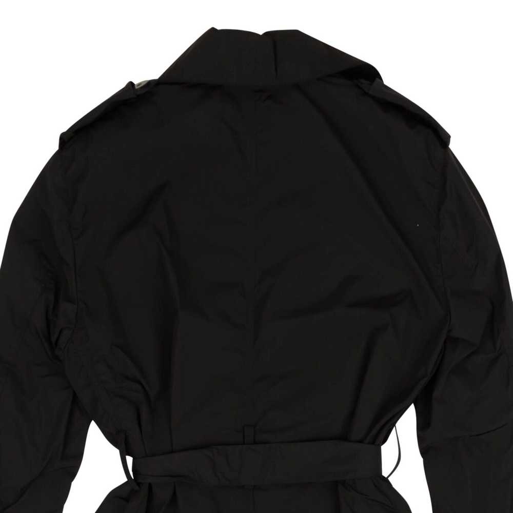 424 On Fairfax Black Nylon Trench Coat Size S - image 4