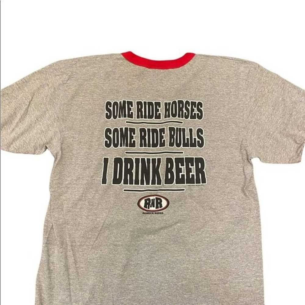 Vintage Redneck Rodeo LAT Sports T-shirt Size Lar… - image 2
