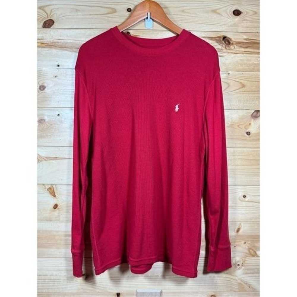 Polo Ralph Lauren Men's Red Waffle Knit Thermal L… - image 2
