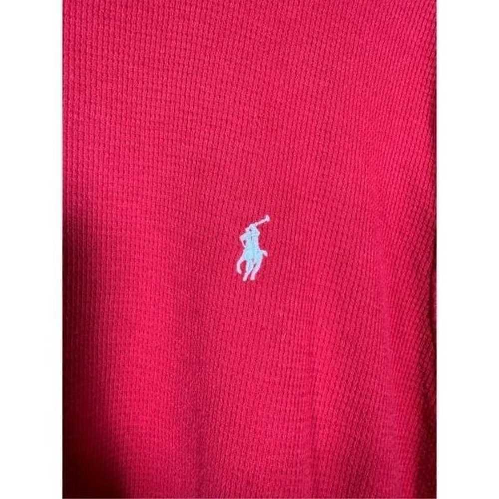 Polo Ralph Lauren Men's Red Waffle Knit Thermal L… - image 3