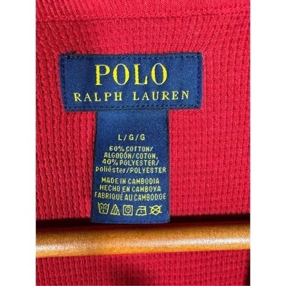 Polo Ralph Lauren Men's Red Waffle Knit Thermal L… - image 6