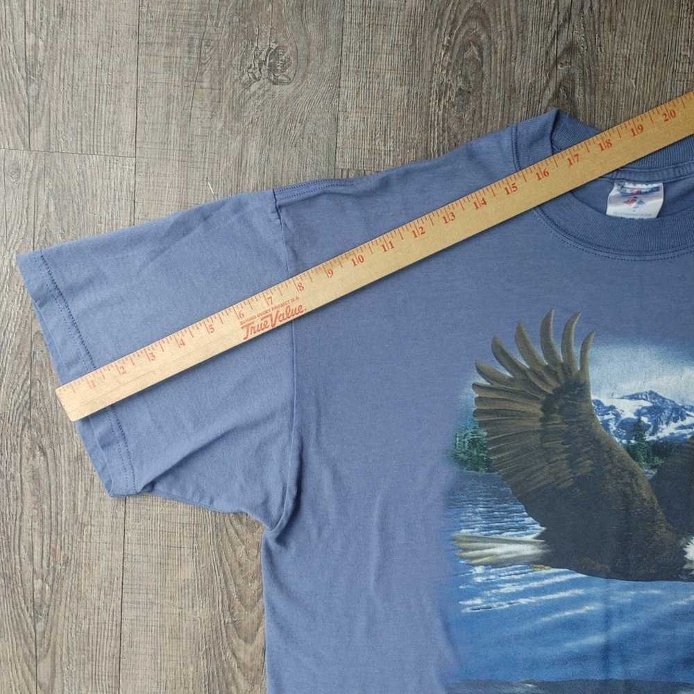 Vintage Bald Eagle Men's Jerzees T-shirt XL Flyin… - image 6