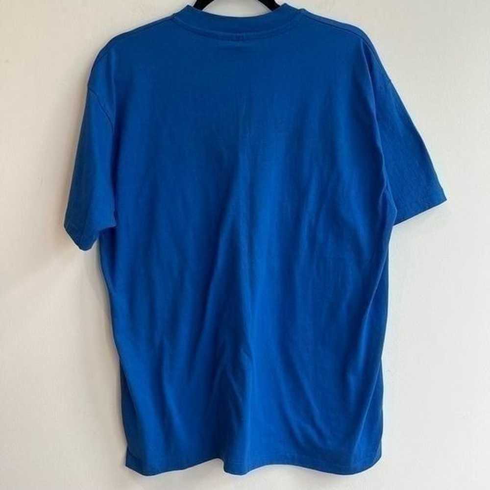 Vintage Hanes Fifty Fifty Blue Teacher Graphic Ts… - image 4
