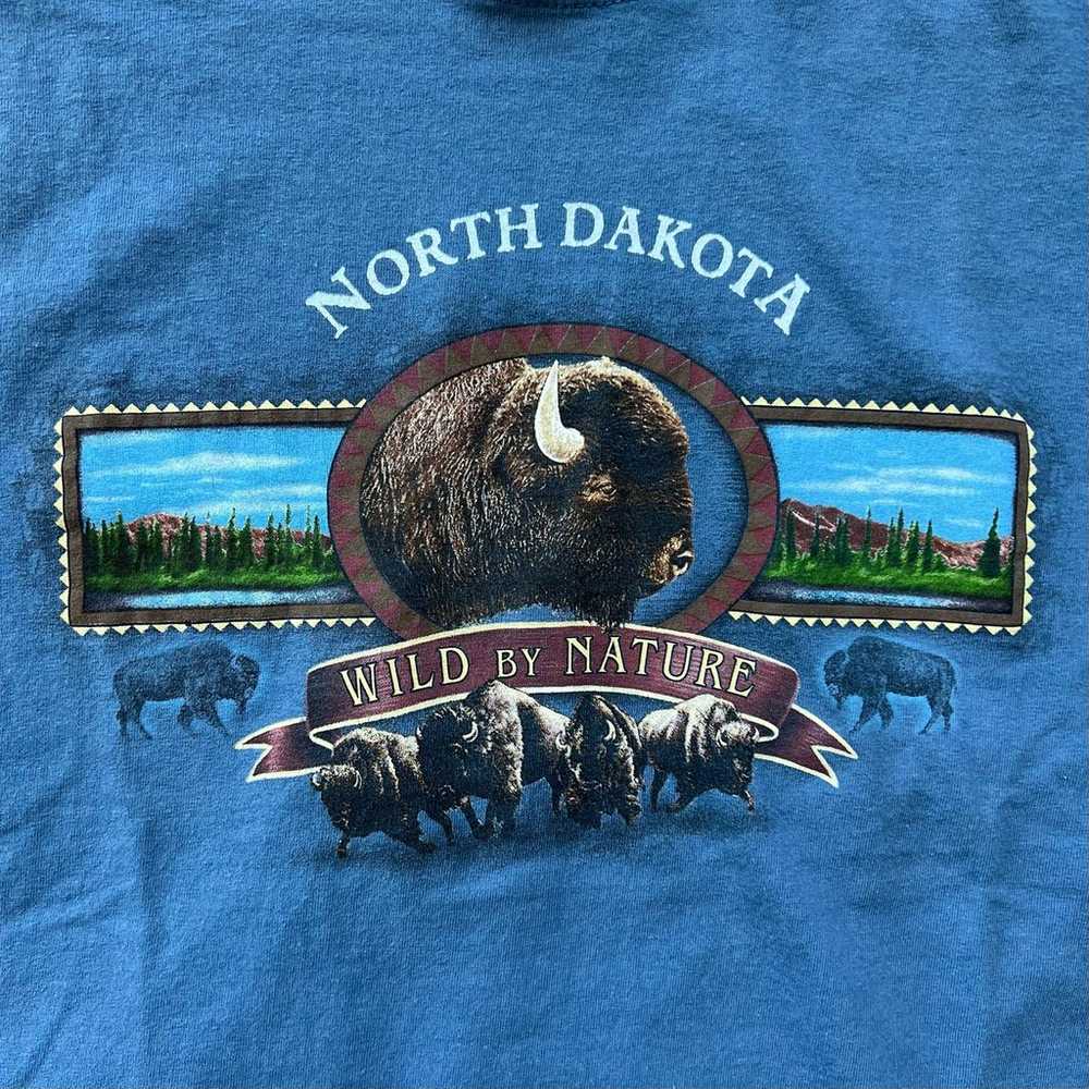 Vintage 90s Buffalo Bison North Dakota Wild by Na… - image 2