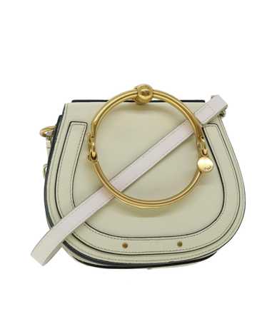 Chloe Sophisticated Cream Leather Handbag