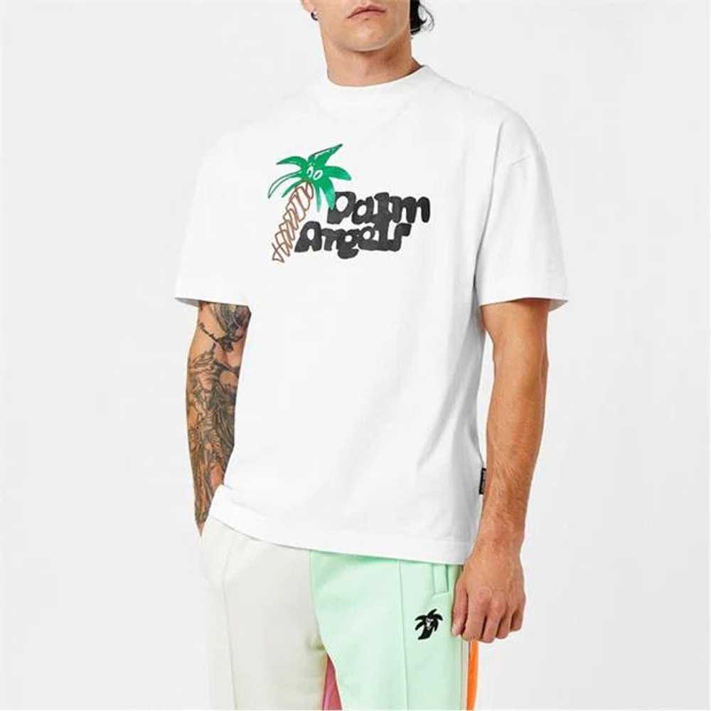 Palm Angels o1g2r1mq0524 T-Shirts in White & Multi - image 4