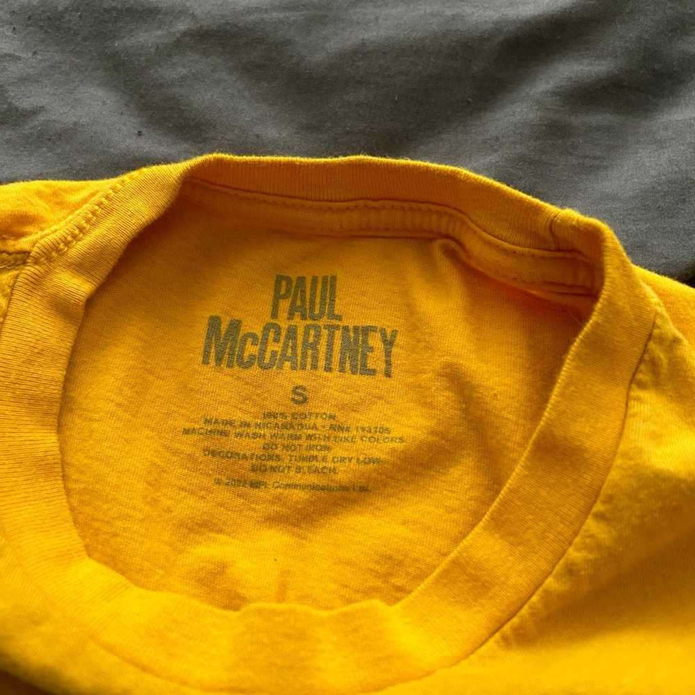 Paul McCartney Shirt Small Yellow Got Back Tour U… - image 10