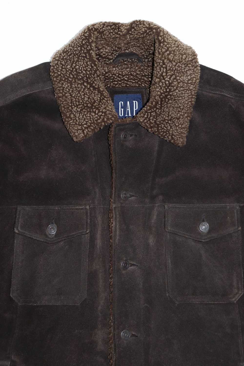 Gap × Vintage GAP Vintage Dark Brown Calf Suede L… - image 4