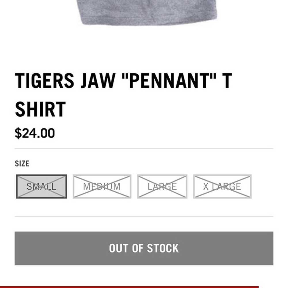 Vintage Y2K Rare Tigers Jaw Midwest Emo Shirt Men… - image 3