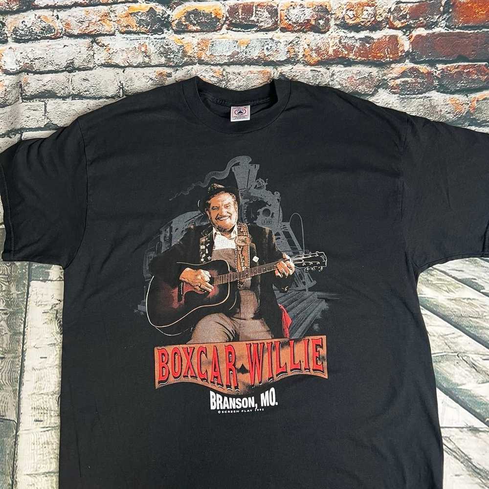 Vtg 1995 BoxCar Willie Branson Nashville Shirt XL - image 1
