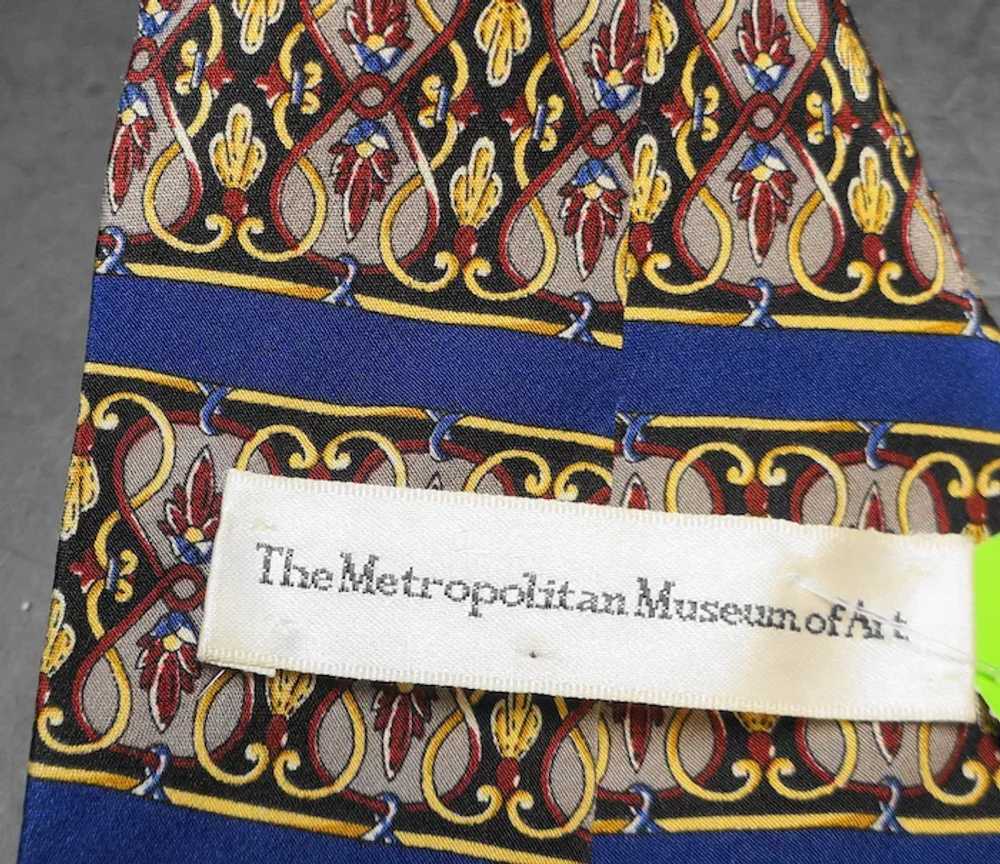 Metropolitan Museum of Art Silk Necktie Dark Blue… - image 4