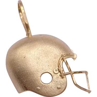 Football Helmet Pendant Charm 14K Gold Michael An… - image 1