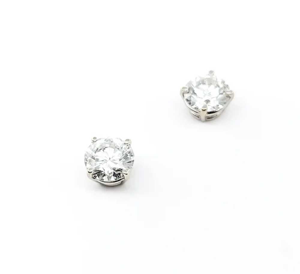 2.39ctw Diamond Stud Earrings With GS Report In 1… - image 2