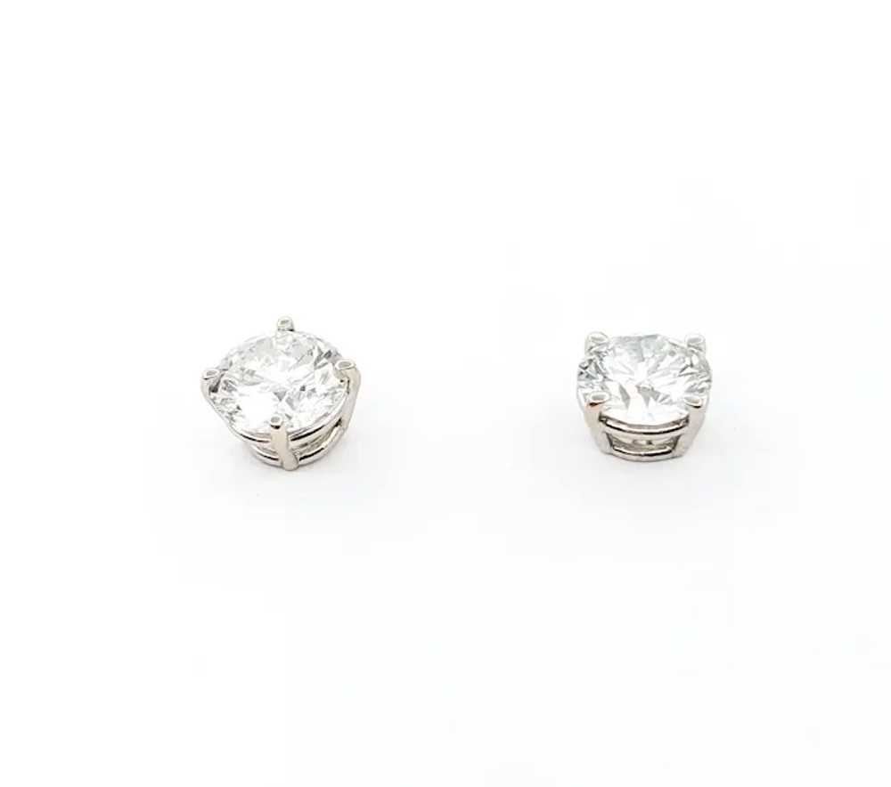 2.39ctw Diamond Stud Earrings With GS Report In 1… - image 3
