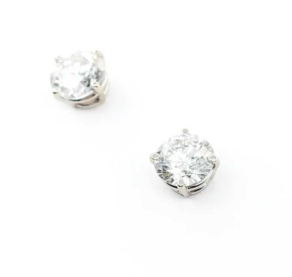 2.39ctw Diamond Stud Earrings With GS Report In 1… - image 4